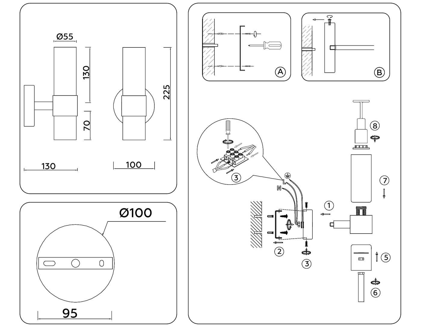 Настенное бра Ambrella Heigh Light LH55106