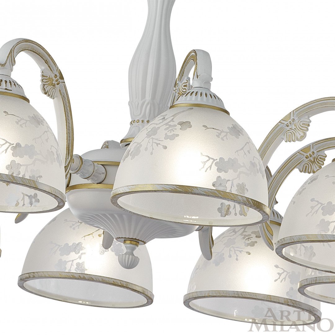 349737/8 WT+G Подвесная люстра Arte Milano Am349737 349737/8 WT+G