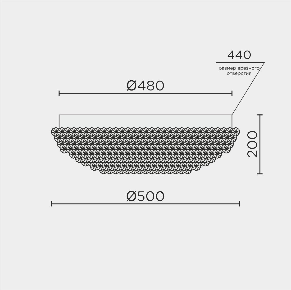 ML.2320.500 CR Потолочная люстра ML Modelux ML.2320.500 CR