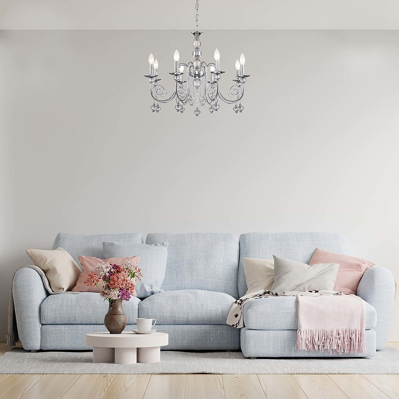 678/8PL Chrome Подвесная люстра Escada Shine 678/8PL Chrome