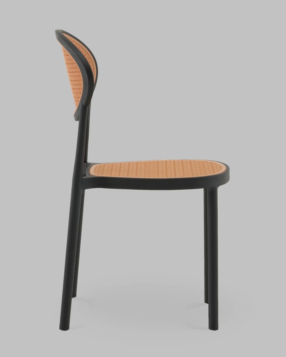 PP-245 black Стул пластиковый Stool Group Junie PP-245 black