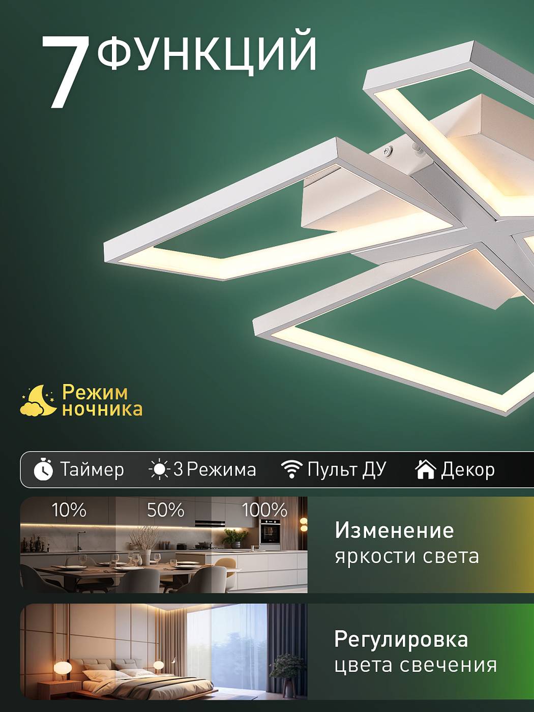 LED SMART 84017 Потолочная люстра Natali Kovaltseva Led smart LED SMART 84017