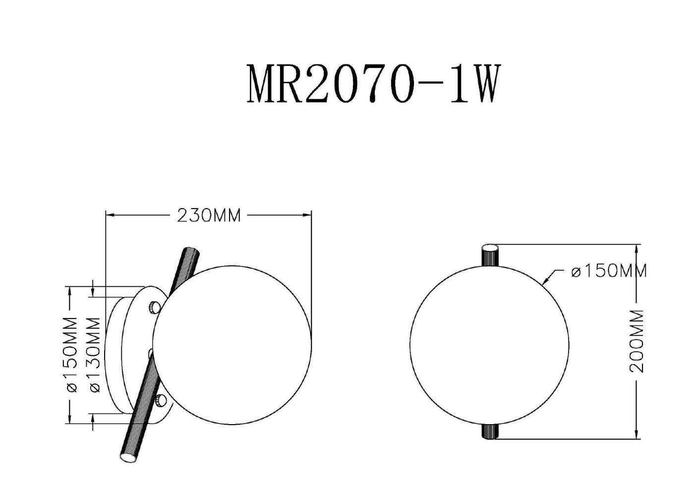 MR2070-1W Настенный светильник MyFar Francis MR2070-1W