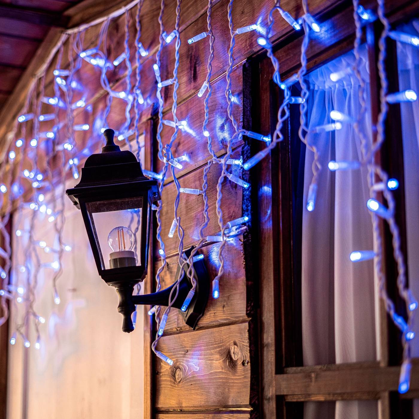 Бахрома светодиодная со статическим свечением, 3м Uniel ULD-B3010-200/SWK BLUE IP67