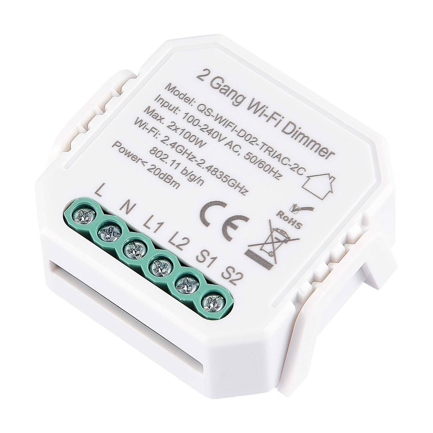 ST9000.500.02CDIM WIFI диммируемое реле 2 канала ST Luce Around ST9000.500.02CDIM