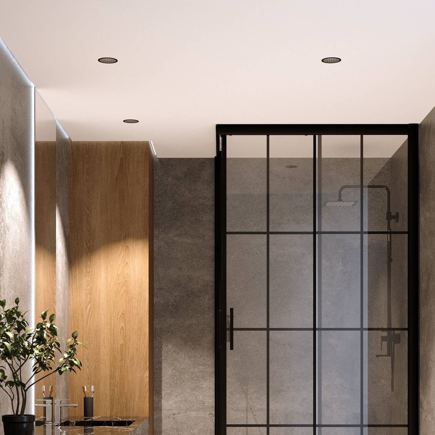 15274/LED 12W 3000K черный жемчуг IP44 Встраиваемый светильник Elektrostandard Arco 15274/LED 12W 3000K черный жемчуг IP44