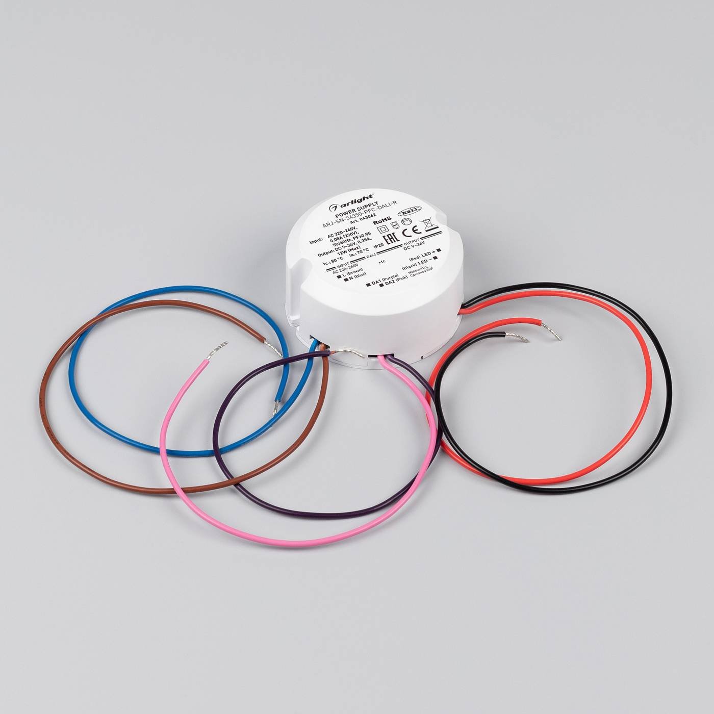 Диммируемый по цифровому протоколу DALI источник тока серии ARJ-R Arlight Arj 043062