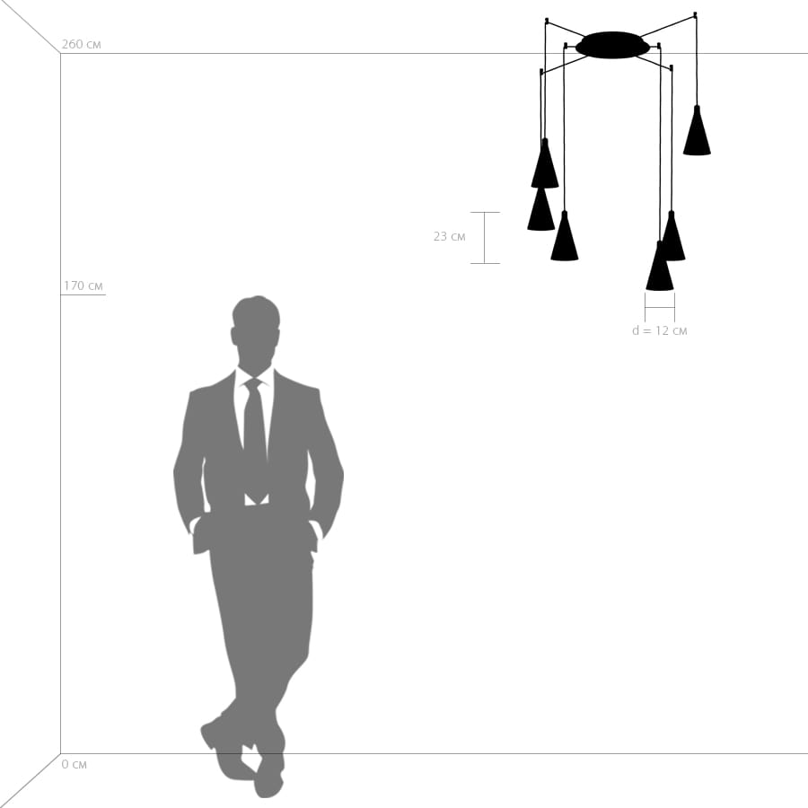 757066 Светильник подвесной Lightstar Cone 757066