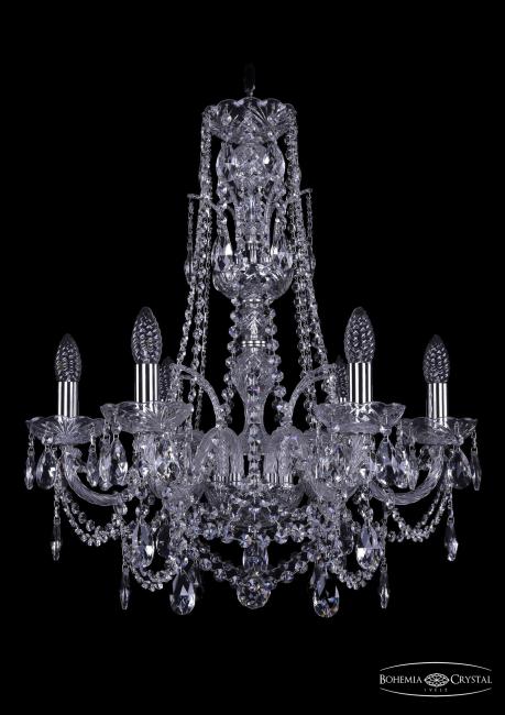 1411/6/195/XL-63 Ni Подвесная хрустальная люстра 1411 Bohemia 1411/6/195/XL-63 Ni