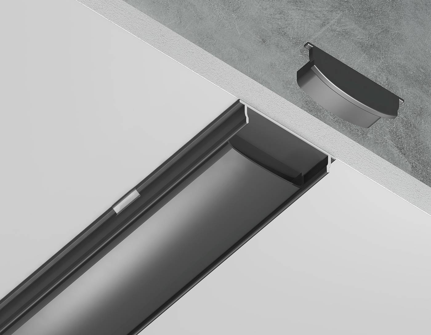 Профиль Ambrella Illumination GP1600BK/BK