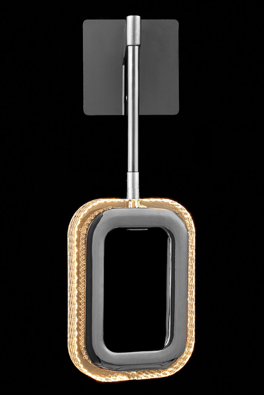 LE7701/1W Grey/Black Chrome Настенное бра LEON Theona LE7701/1W Grey/Black Chrome