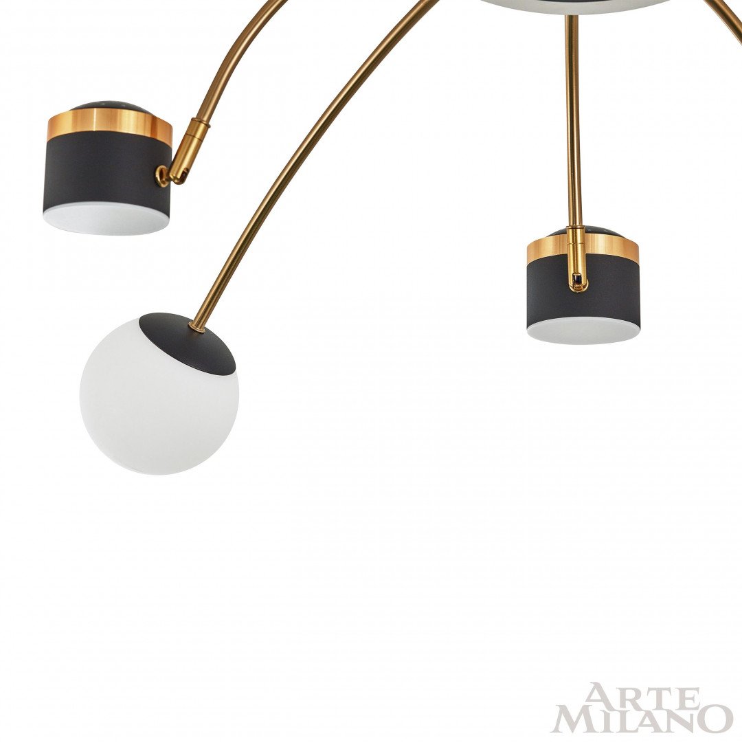 Потолочная люстра Arte Milano Ferrara71040 272040/10 BK/GD