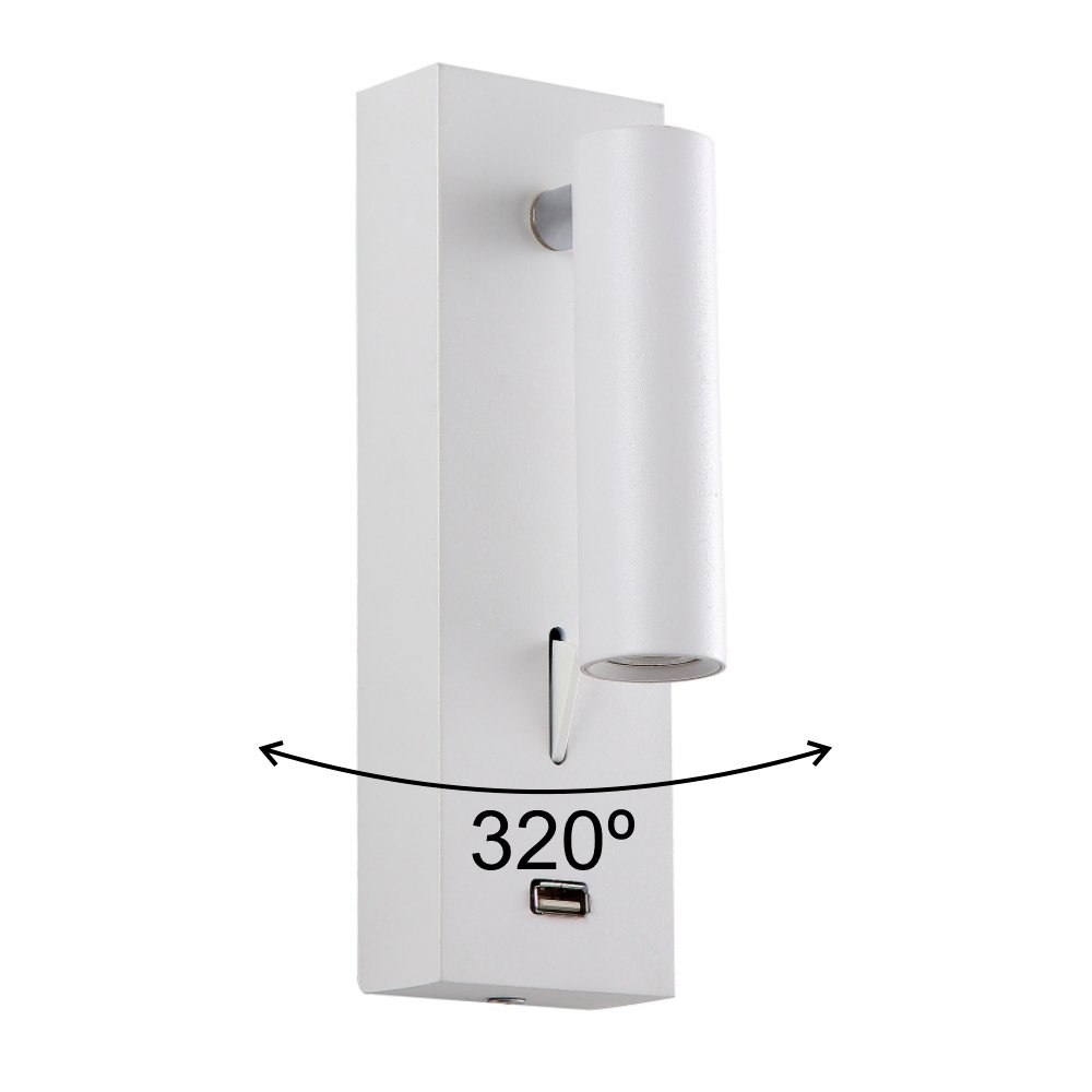 CLT 210W USB WH Светильник спот Crystal Lux Clt 210 CLT 210W USB WH