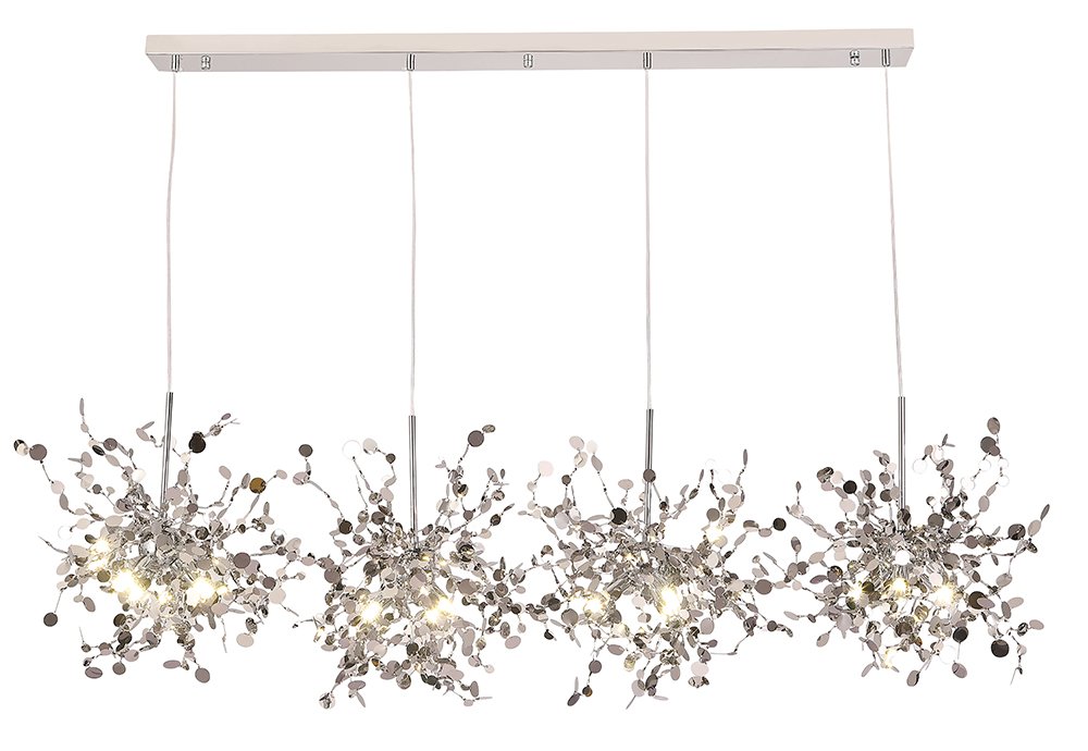 GARDEN SP3x4 L1600 CHROME Подвесная люстра Crystal Lux Garden GARDEN SP3х4 L1600 CHROME