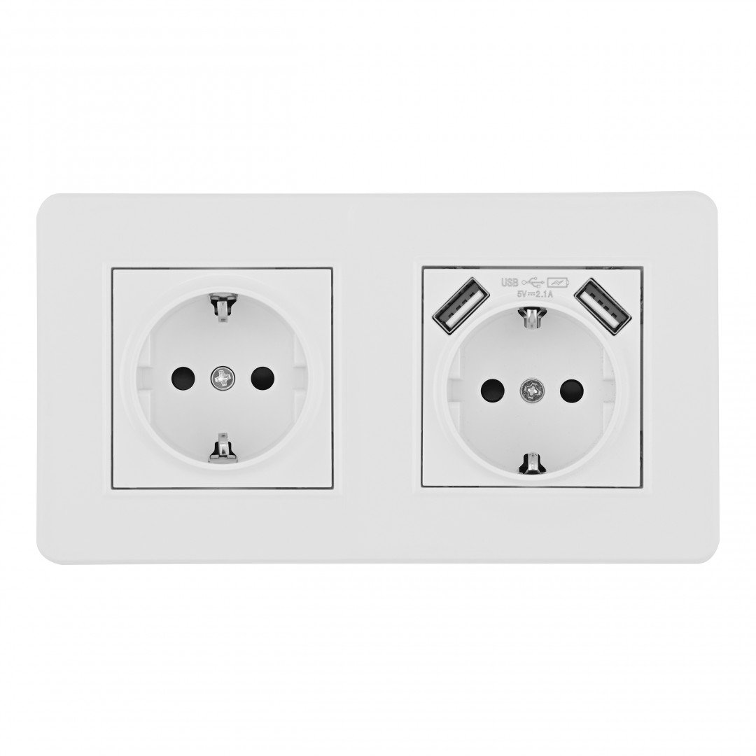 SET16-2-47-1-40-1 white Розетка Arte Milano Set16-2 SET16-2-47-1-40-1 white