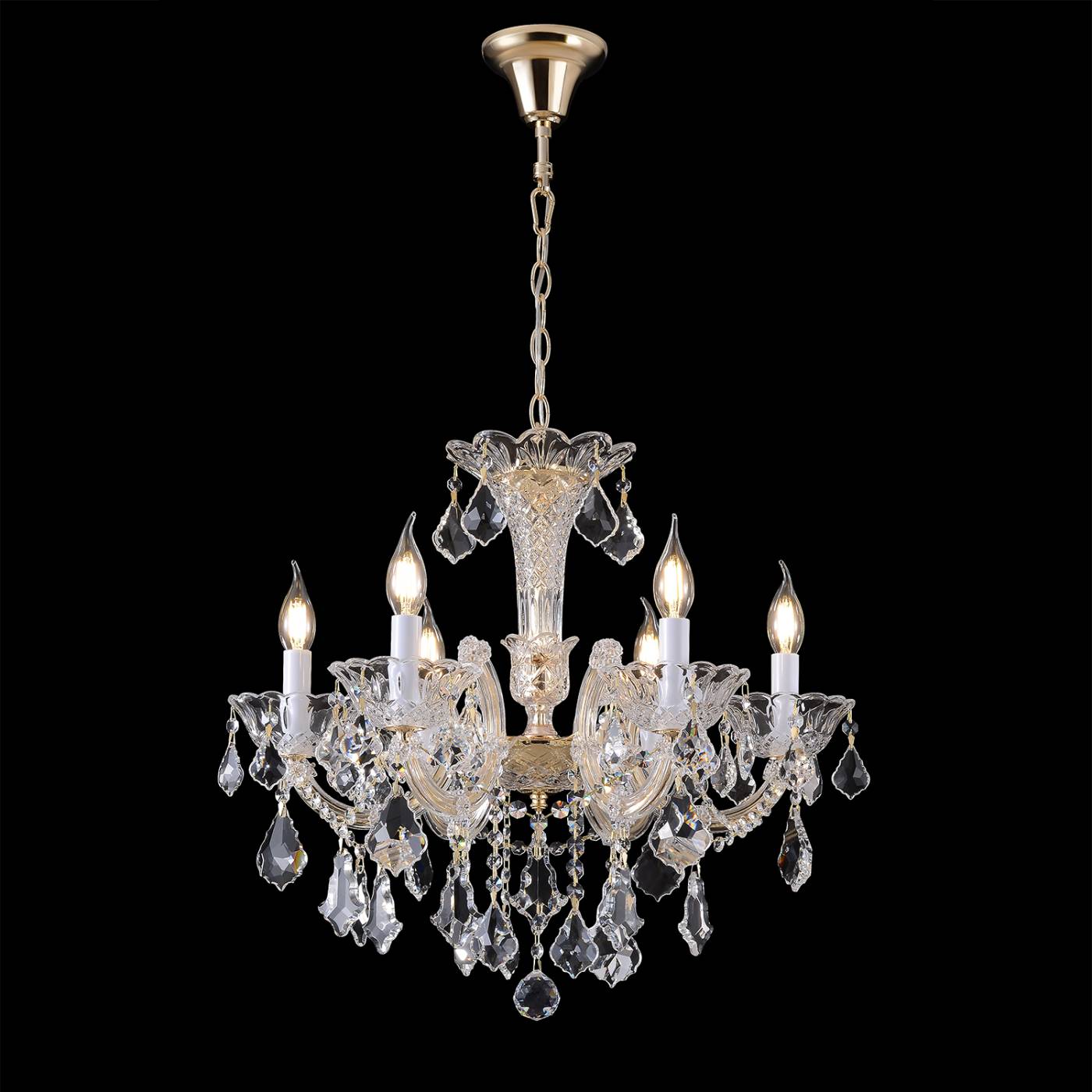 CRISTELLE SP6 GOLD Подвесная люстра CRISTELLE Crystal Lux CRISTELLE SP6 GOLD