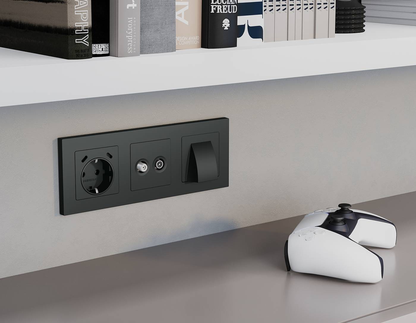 Комплект вывода кабеля с фиксатором Ambrella Volt ALFA MA915810