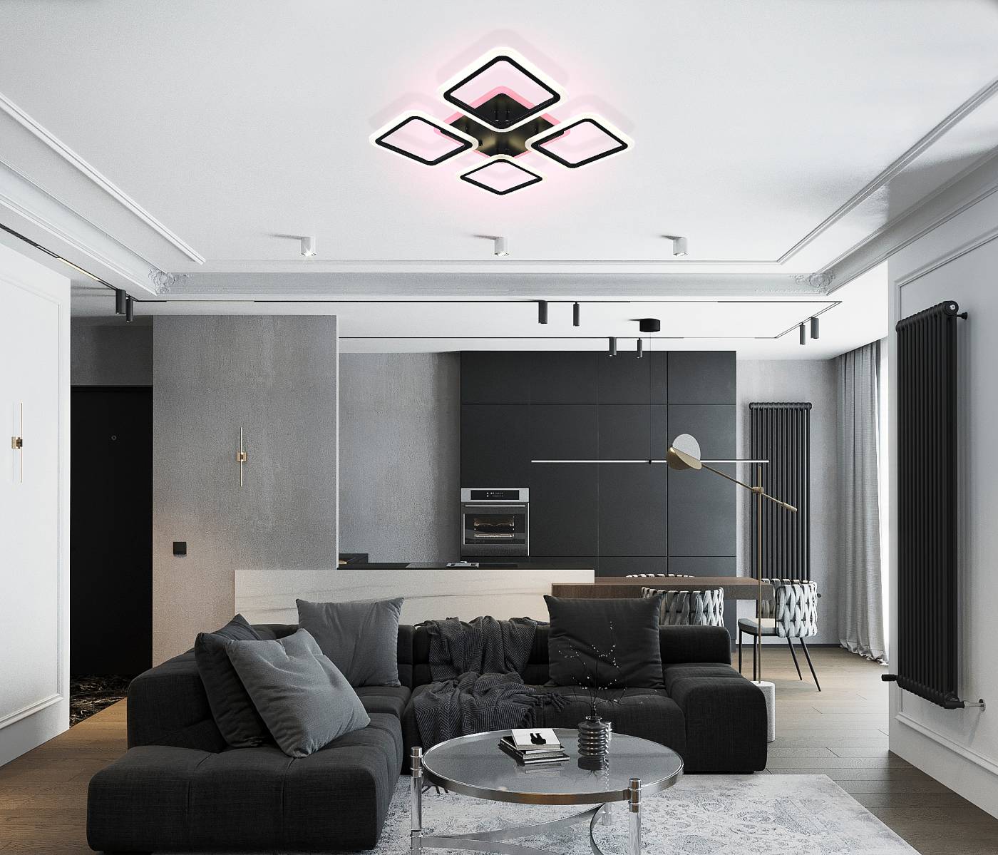 HIGH-TECH LED LAMPS 82004 BLACK Natali Kovaltseva High-Tech Led Lamps HIGH-TECH LED LAMPS 82004 BLACK