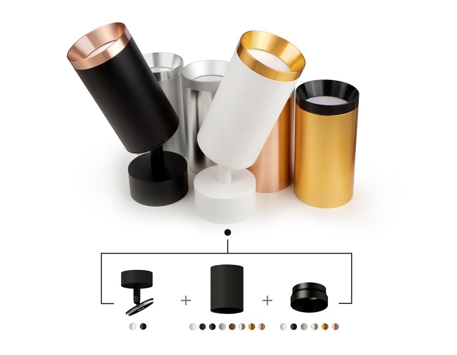 A2202 Крепеж накладной поворотный для корпуса светильника с диаметром отверстия D60mm Ambrella DIY Spot A2202