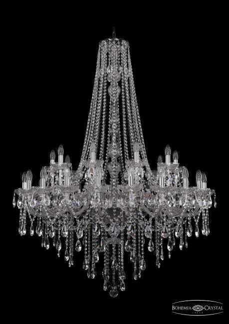 Подвесная хрустальная люстра 1415 Bohemia 1415/20+10/400/h-154 Ni