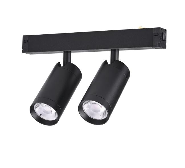 Трековый светильник AM Group Smart cylinder AM528 BK-220V-2X10W SMART