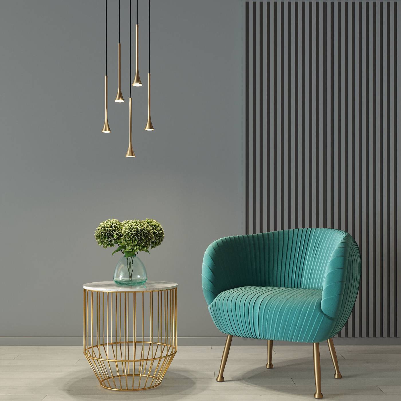 50314 LED 5W 4000K латунь Светильник подвесной Elektrostandard Hall 50314 LED 5W 4000K латунь