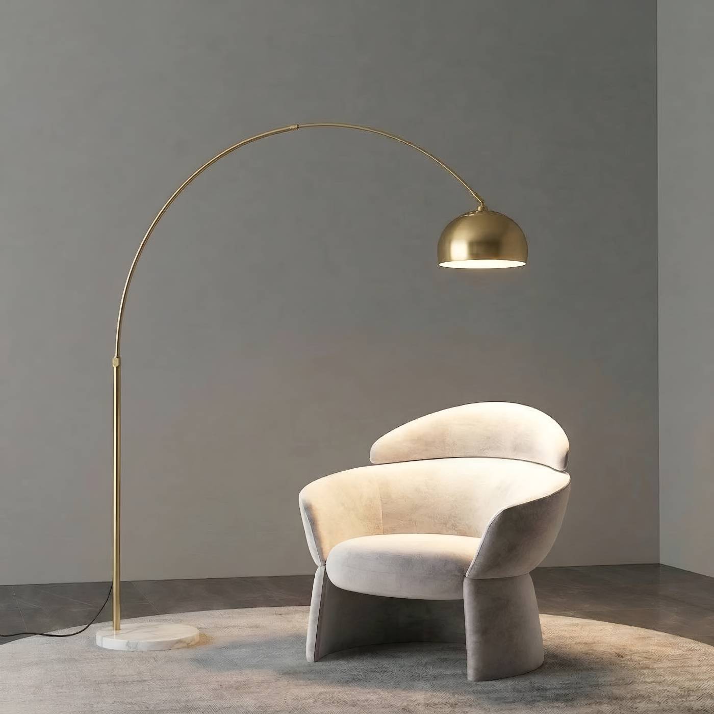 5002 Gold Торшер напольный Arco Loft It 5002 Gold