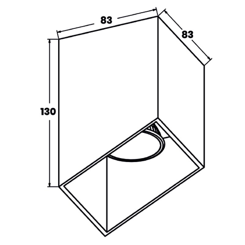 ACGU10-131 Накладной светильник Zumaline Quby ACGU10-131