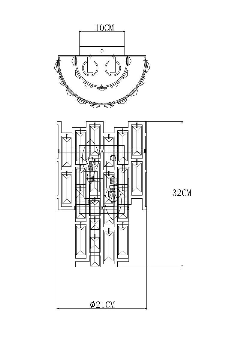 A1005AP-2GO Настенное бра Arte Lamp Mintaka A1005AP-2GO