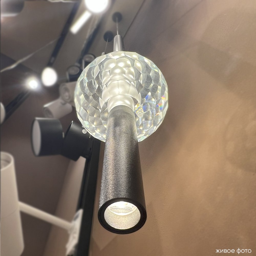 ELVIRA SP8W LED 4000K BLACK Светильник подвесной Crystal Lux Elvira ELVIRA SP8W LED 4000K BLACK