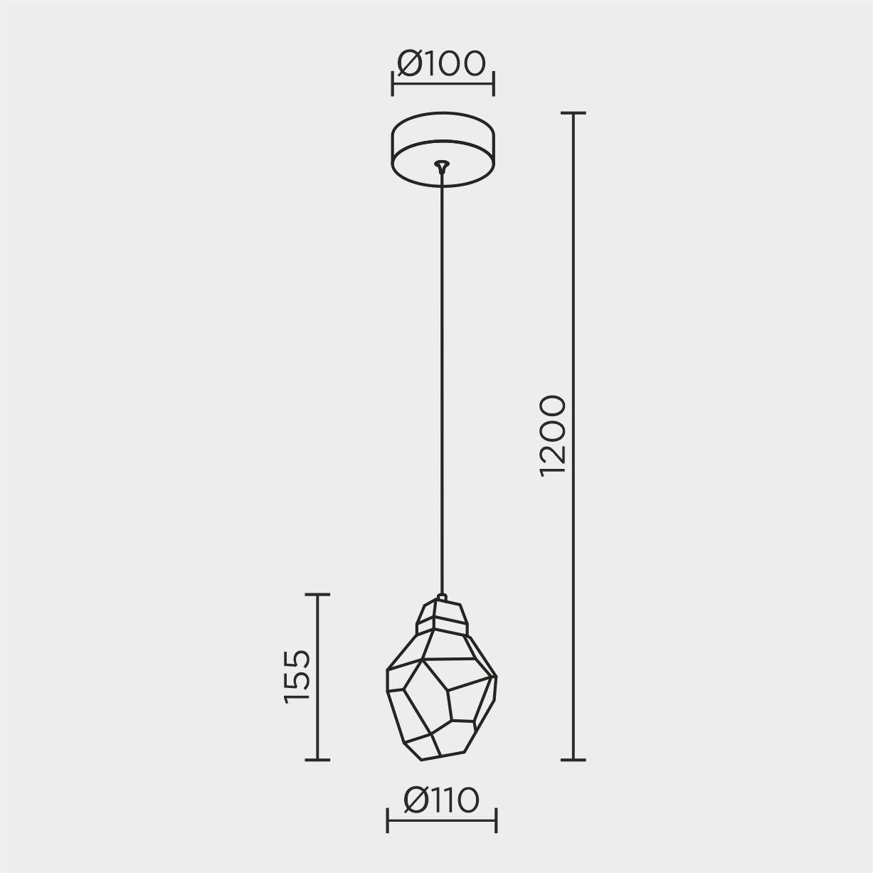 ML.88972.1 BS Подвесной светильник ML Modelux ML.88972.1 BS