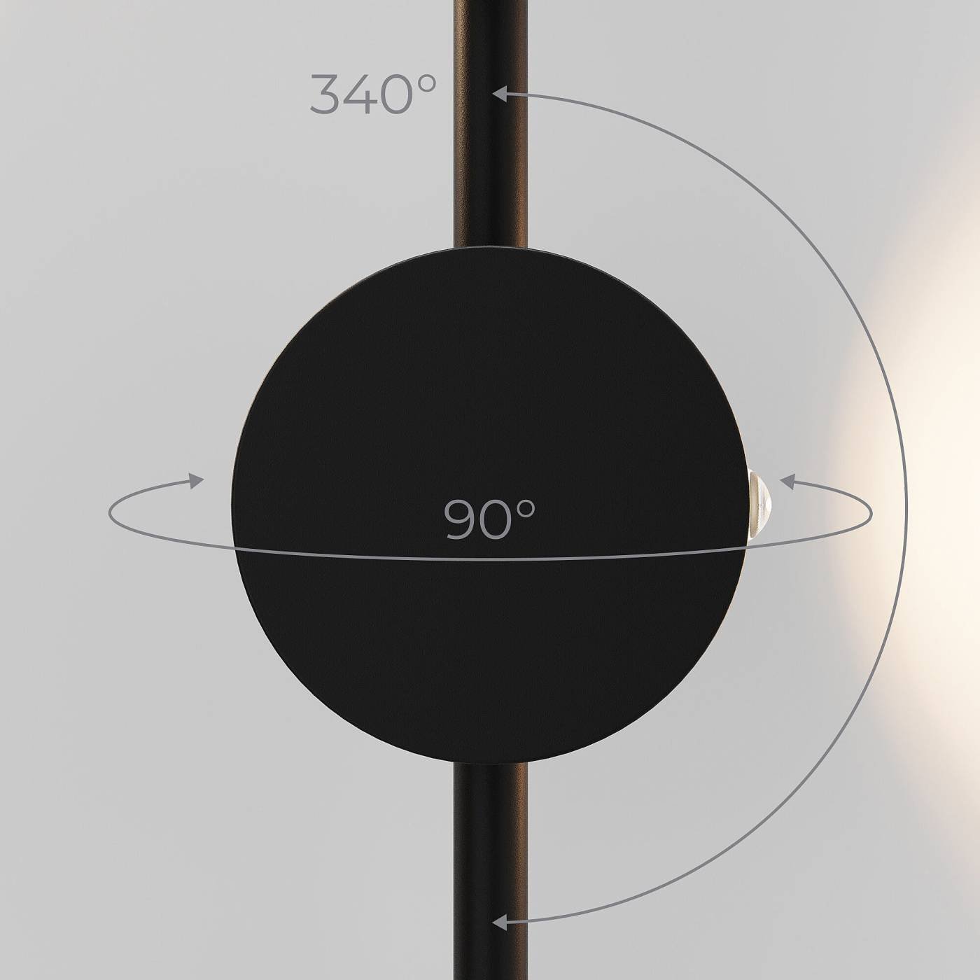 Настенный светильник Elektrostandard Illume Illume черный (40154/LED) 3000K