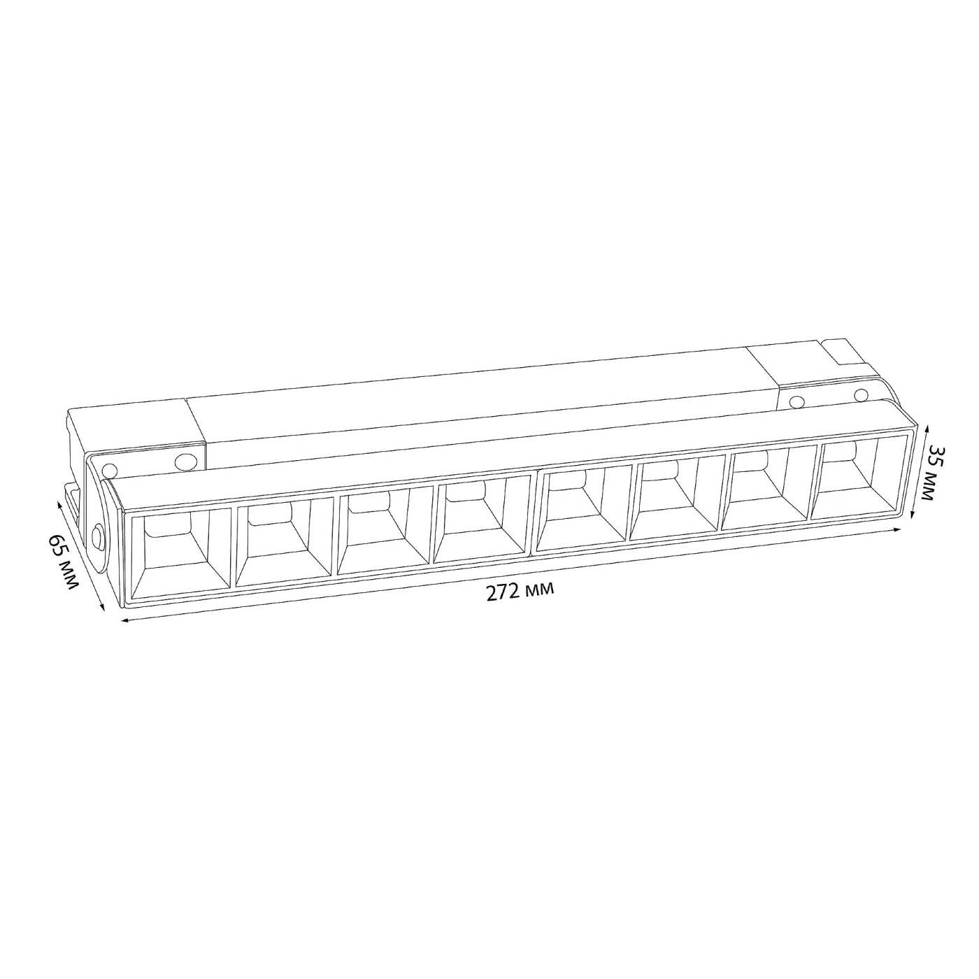 Трековый светильник Volpe Ulb-q283 ULB-Q283 20W/4000K WHITE