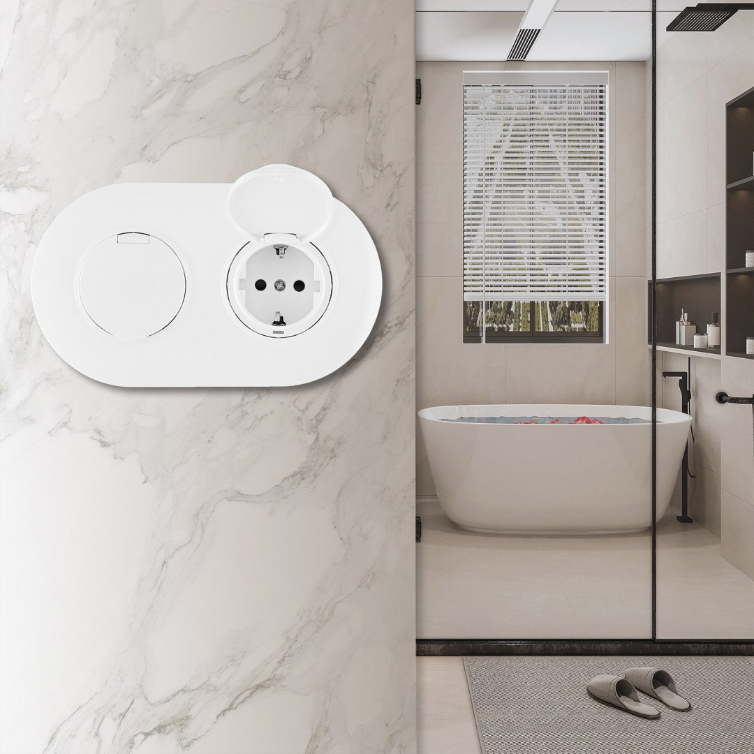 Розетка Arte Milano Set08-2 SET08-2-41-1x2 white