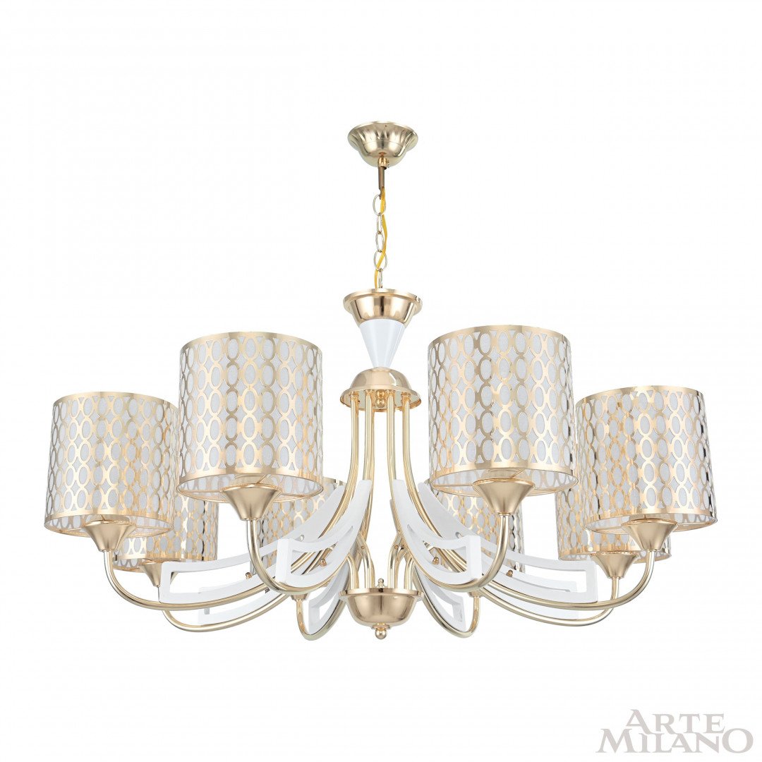 303387/8 Wh/Gd Подвесная люстра Arte Milano Florentia-3387 303387/8 Wh/Gd