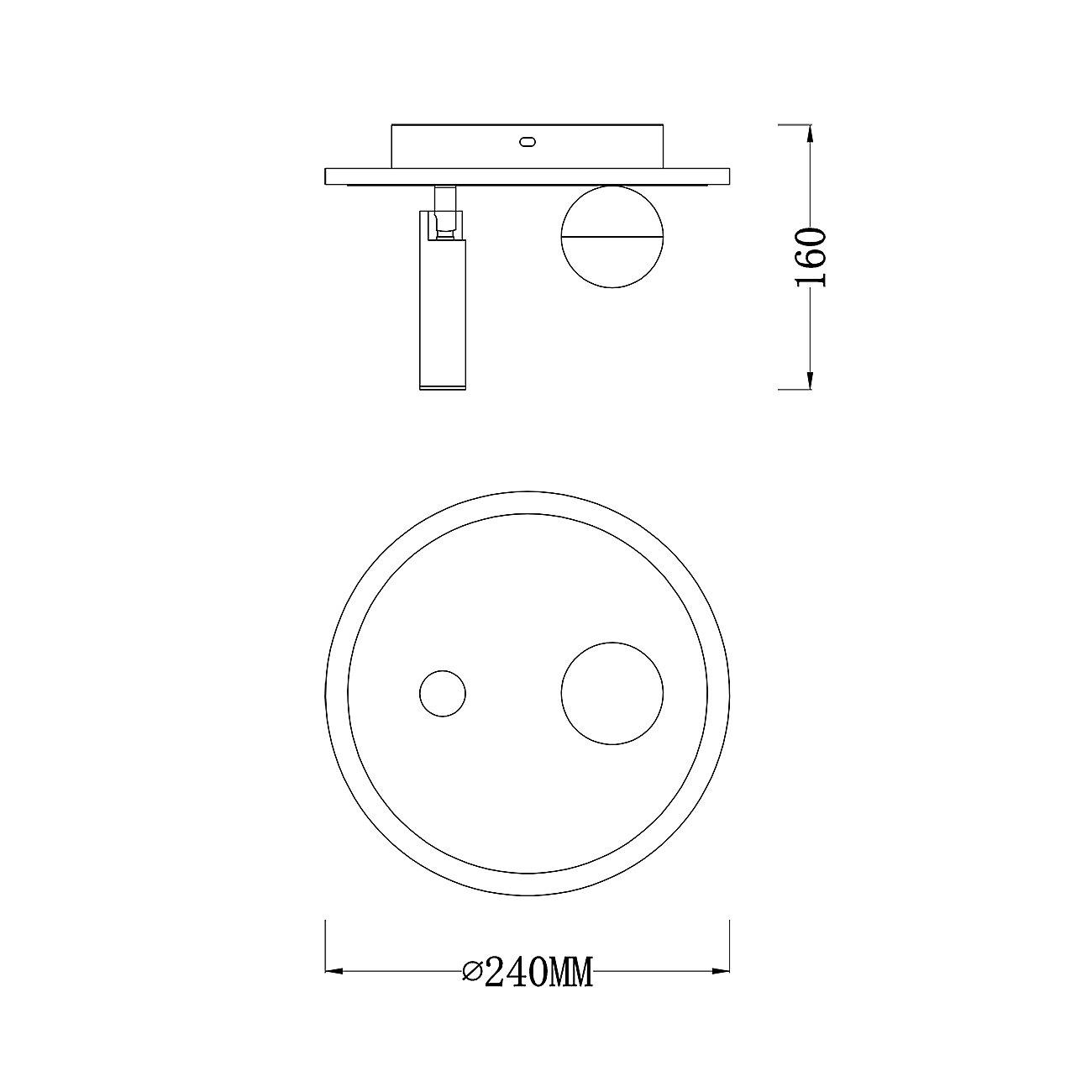 Потолочная люстра Escada 20022Led 20022SMA/01LED SWH