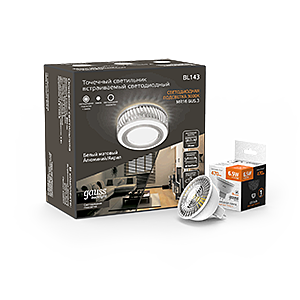 BL143P Встраиваемый светильник Gauss Backlight BL143P
