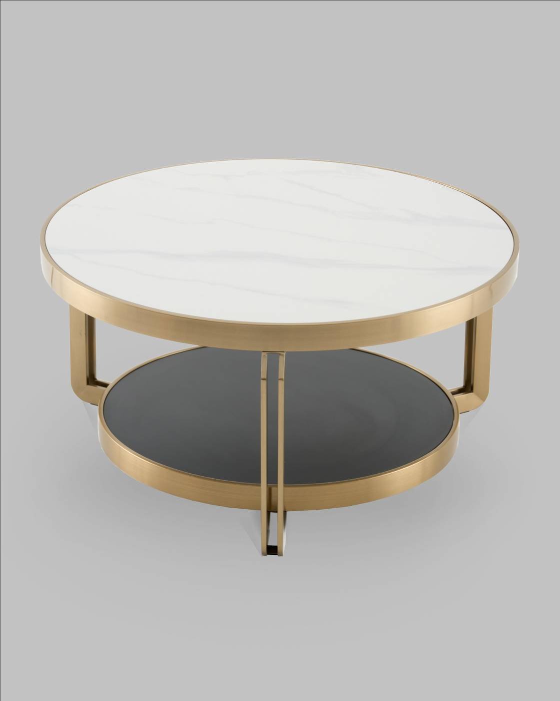 Журнальный стол Stool Group Калисто ECT-316-BRCG white/black