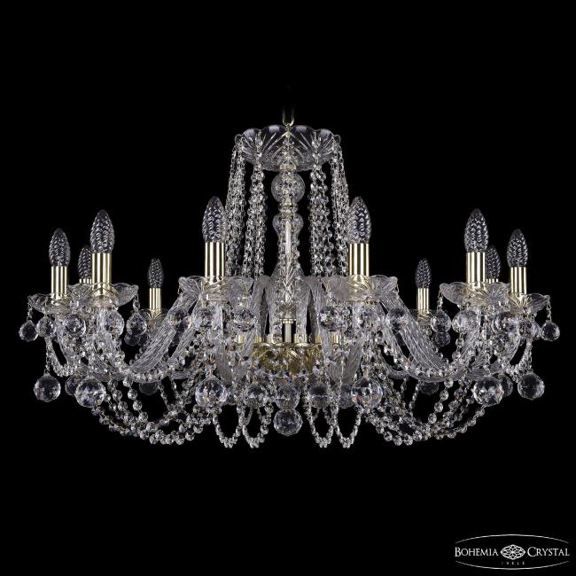 1402/12/300 G Balls Подвесная хрустальная люстра 1402 Bohemia 1402/12/300 G Balls