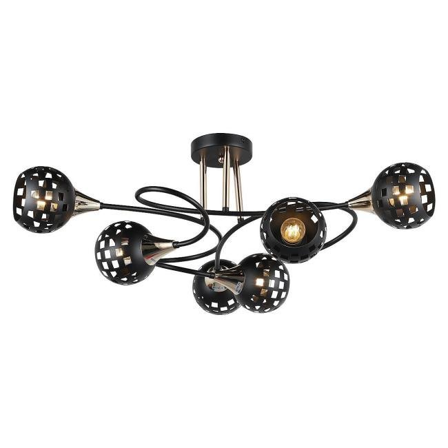 MD.19074-6-S-BK+FGD Потолочная люстра IMEX MD.19074-6-S-BK+FGD