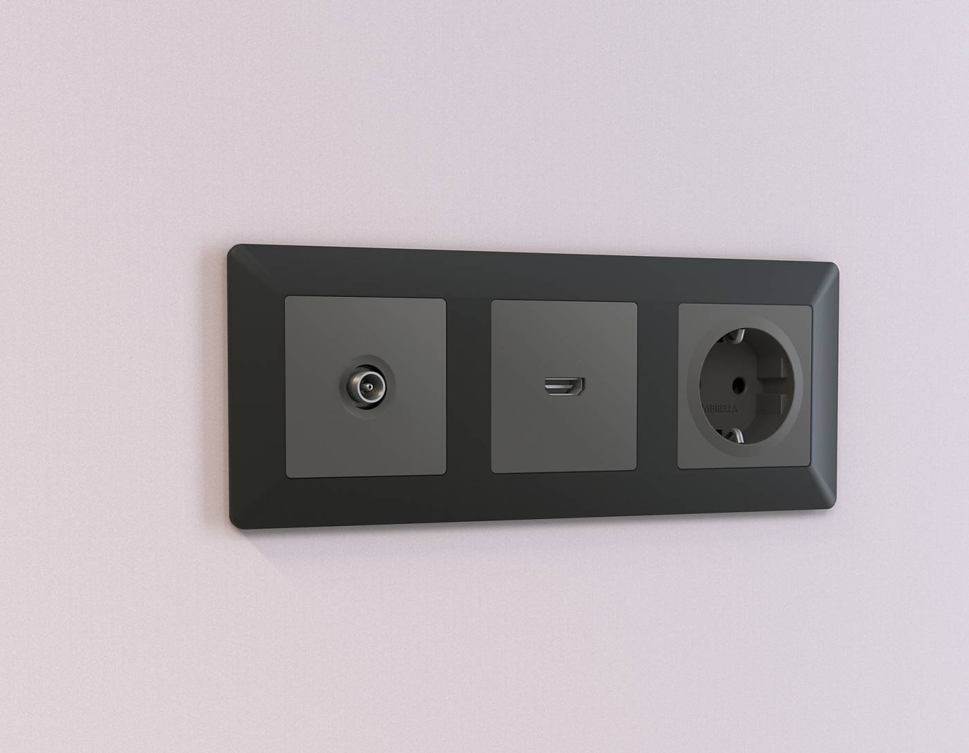 AP9130 Накладка на механизм Ambrella Volt ALFA AP9130