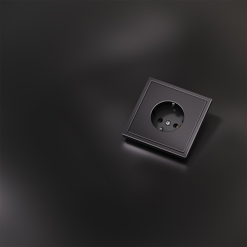 VLSM000612 Накладка для розетки с заземлением, S70 Metal (антрацит)
