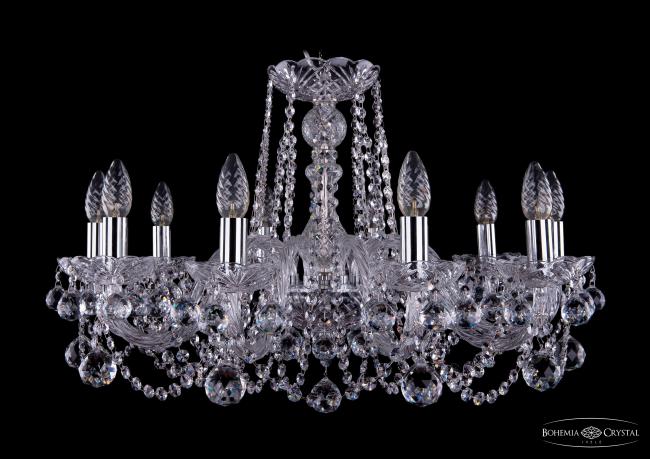 Подвесная хрустальная люстра 1402 Bohemia 1402/10/240 Ni Balls