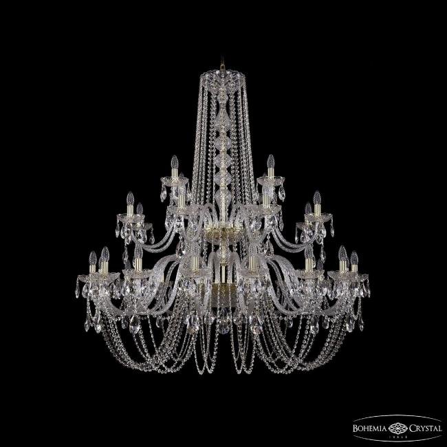 Подвесная хрустальная люстра 1402 Bohemia 1402/16+8+4/460/2d G