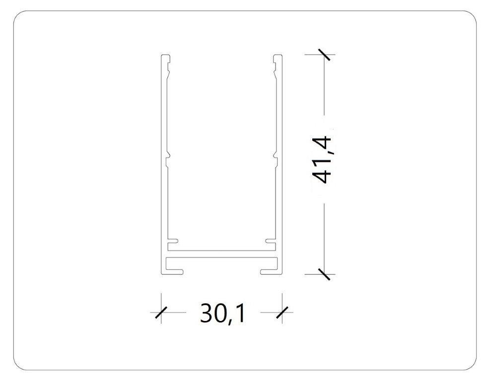 AM541 3M WH SMART Шинопровод AM Group AM541 3M WH SMART
