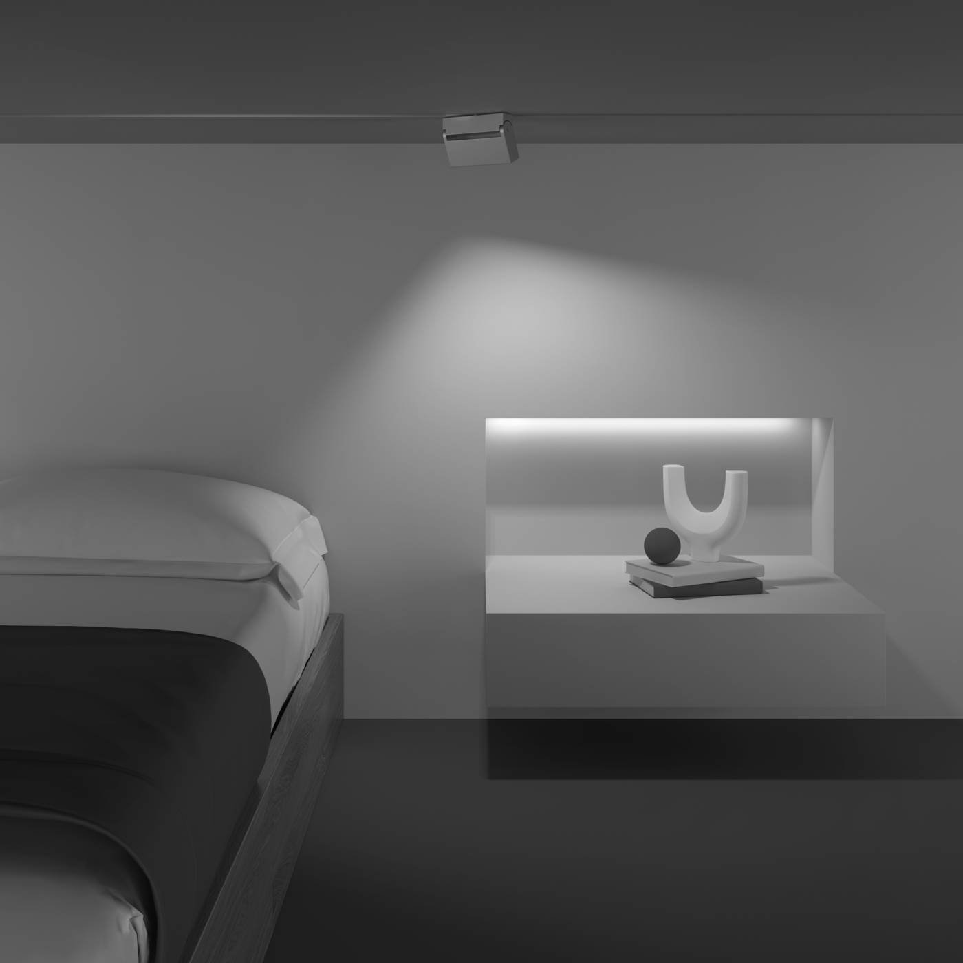 TR077-2-10W3K-W Трековый светильник Maytoni Points Rot Gravity TR077-2-10W3K-W