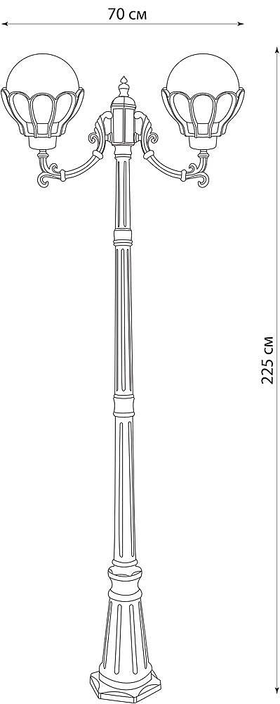 Столб фонарный уличный Feron 11560