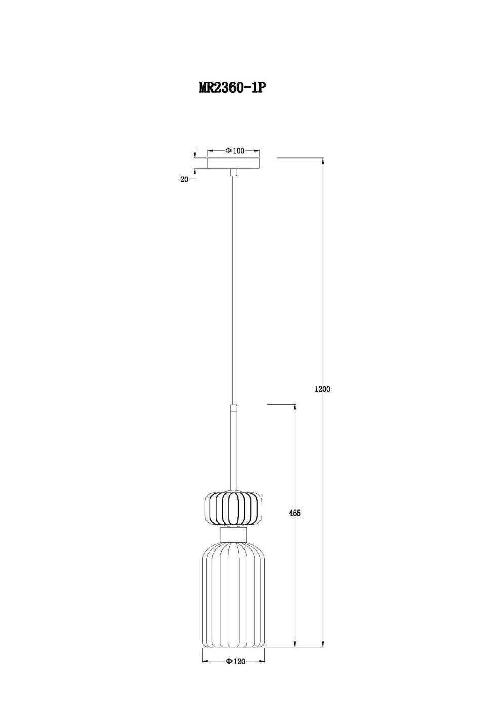 MR2360-1P Светильник подвесной MyFar Aubrey MR2360-1P
