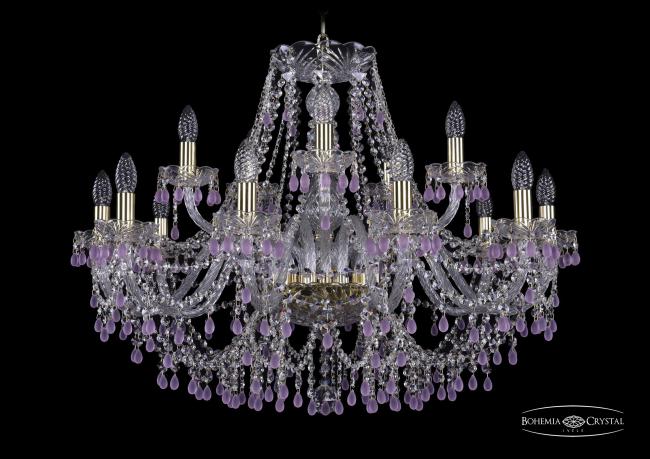 1410/10+5/300 G V7010 Подвесная хрустальная люстра 1410 Bohemia 1410/10+5/300 G V7010