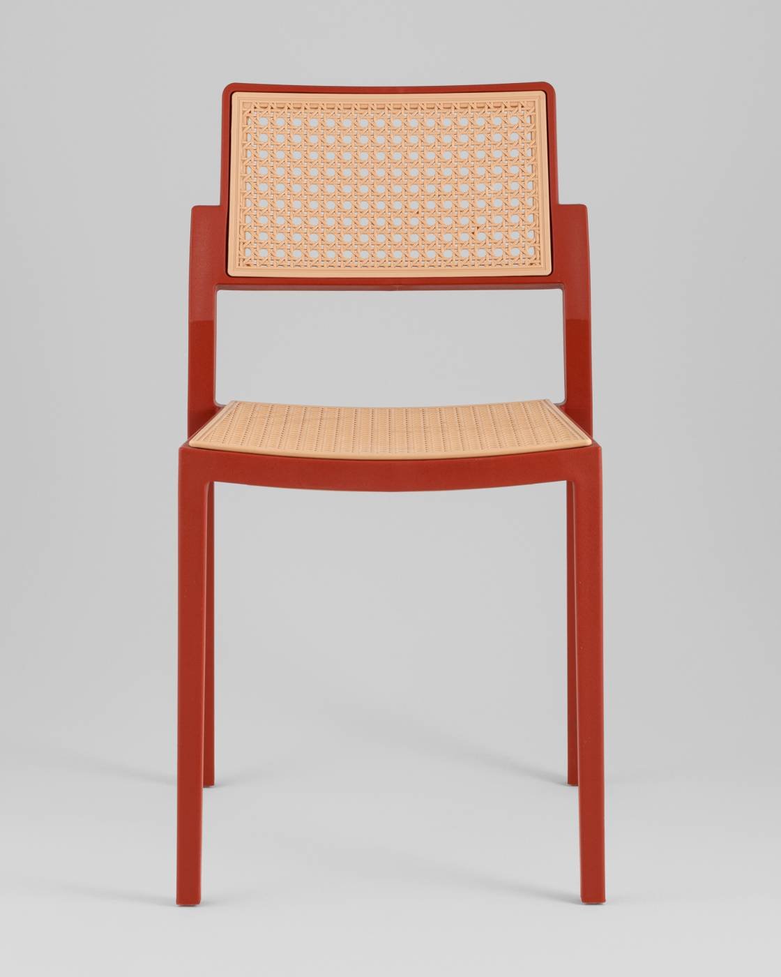 Стул пластиковый Stool Group Milto 8059 red/beige